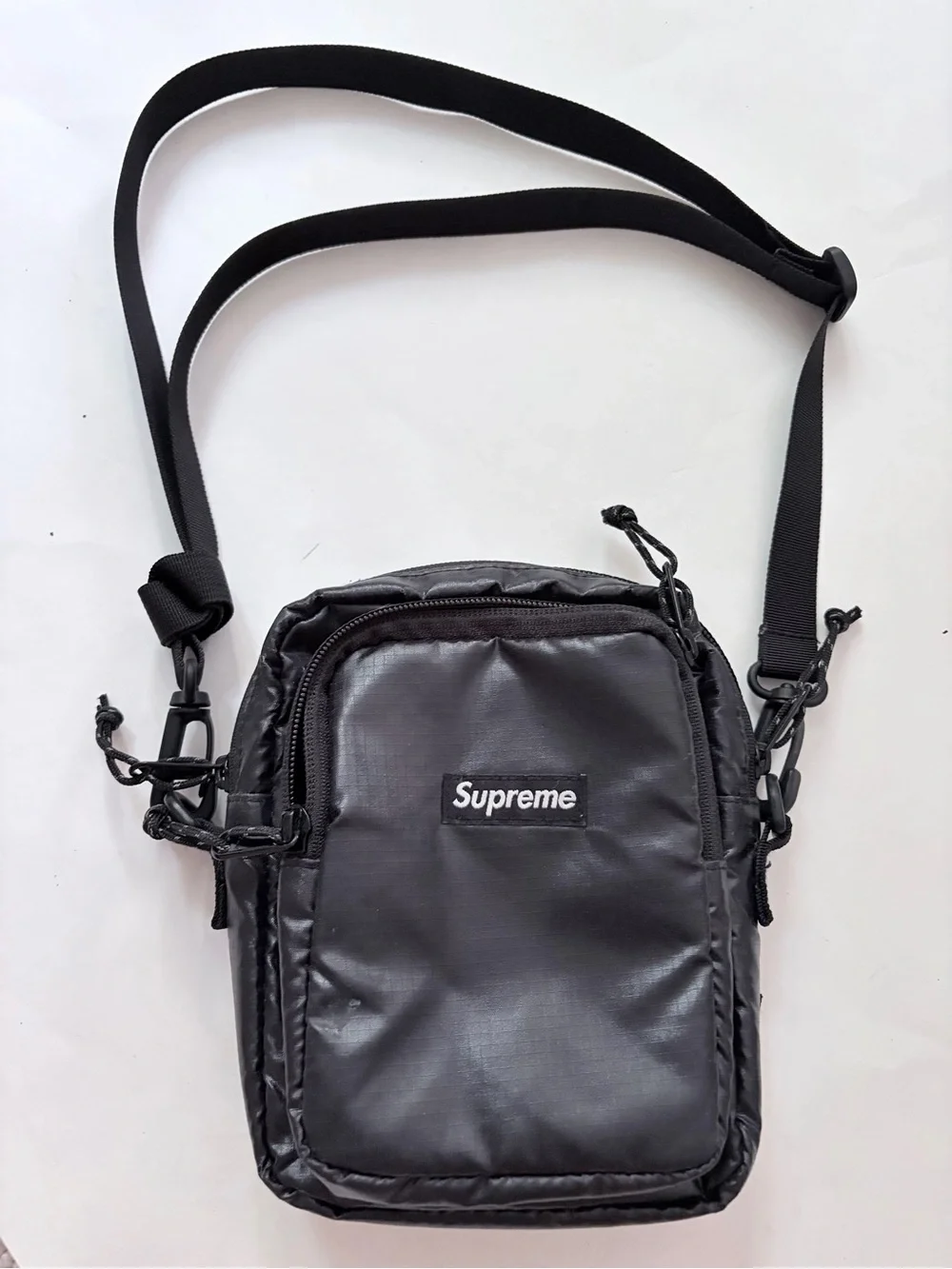 Supreme FW17 Black Shoulder Bag Box Logo Crossbody
